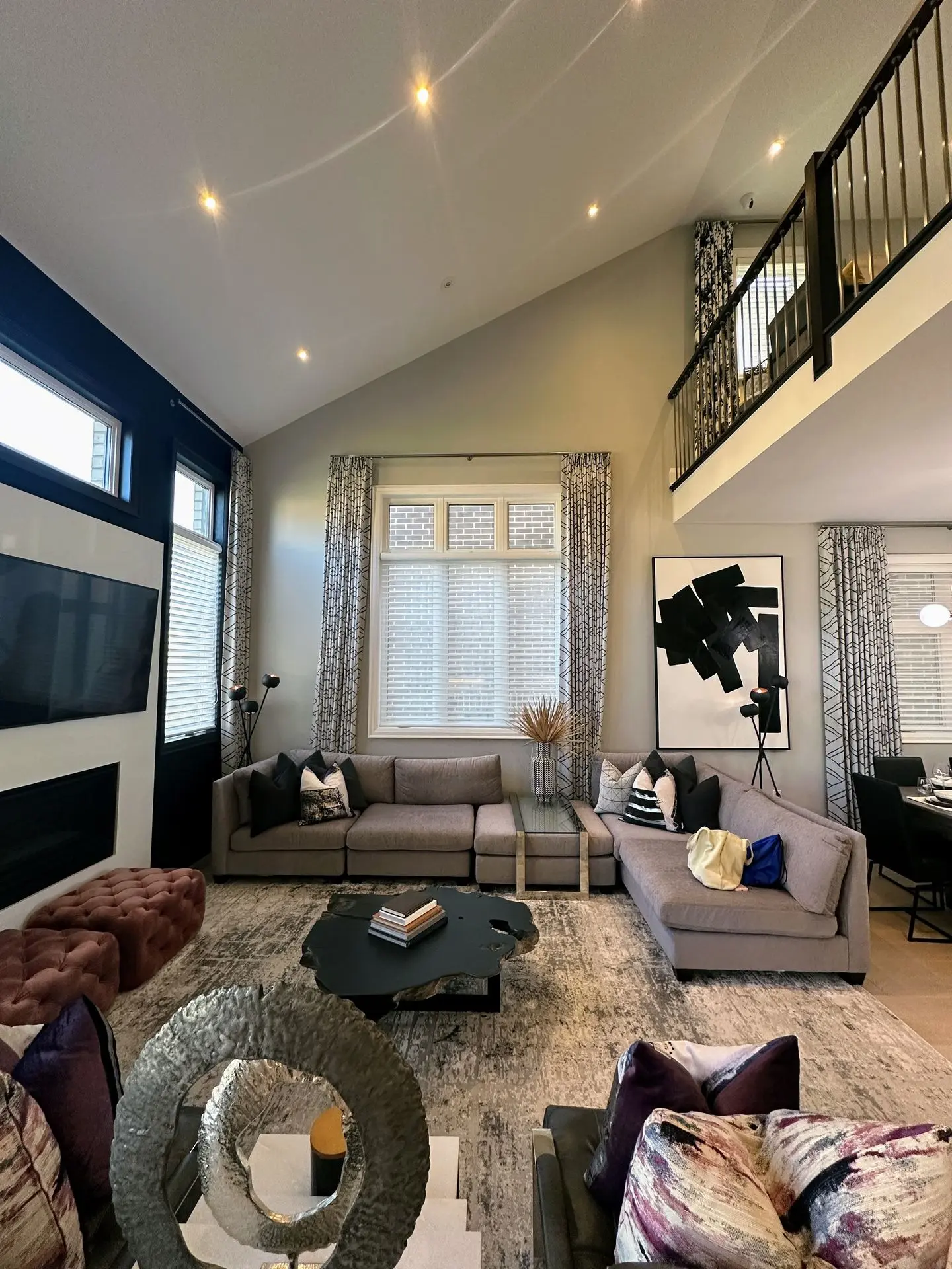 Family room and living room